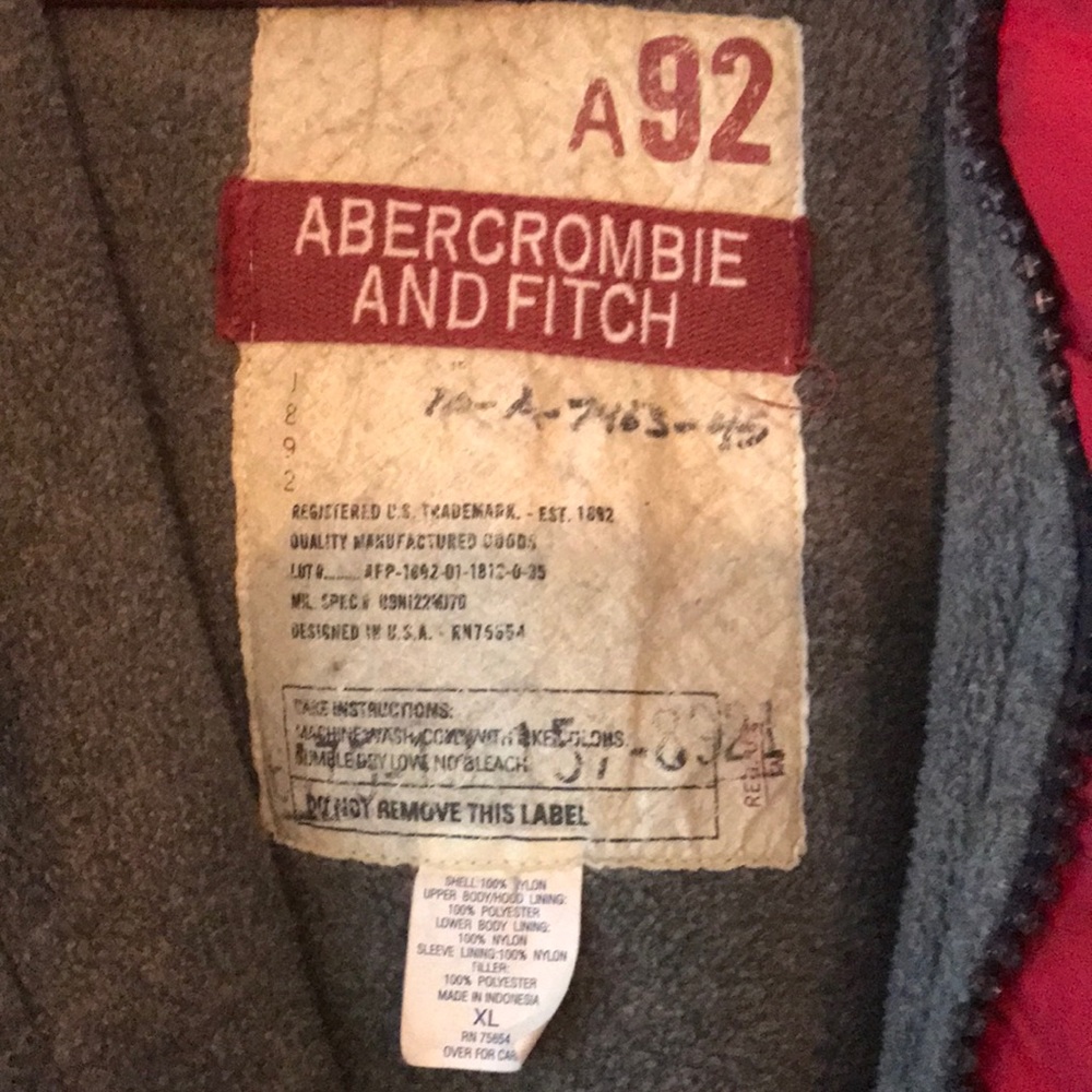 Abercrombie and Fitch Winter Coat. XL. Very Warm!